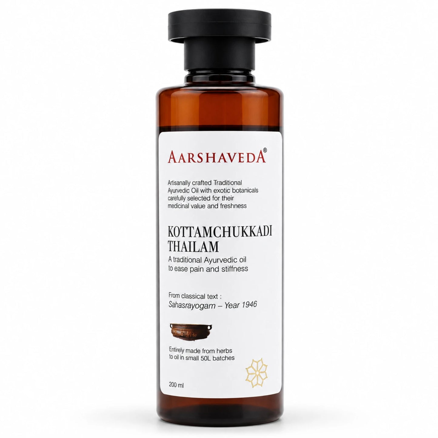 Ayurvedic Pain Relief - Kottamchukkadi Thailam Oil (200ML)