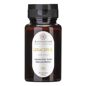 GRACEFUL | Hyaluronic Acid | Natural Biotin | Curcumin 95 | Amla & Green Tea Extract - 60 Capsules