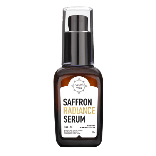 Saffron Radiance Serum with Kumkumadi Thailam & Vitamin E | 40 Gm