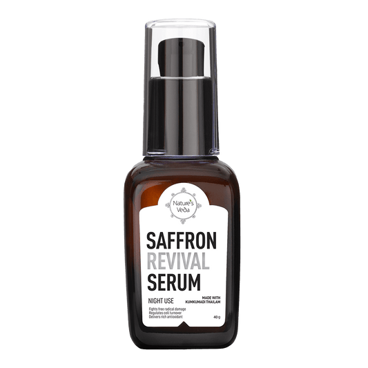 Saffron Revival Serum | Night Serum | Kumkumadi infusion | Vitamin E -  40 Gm