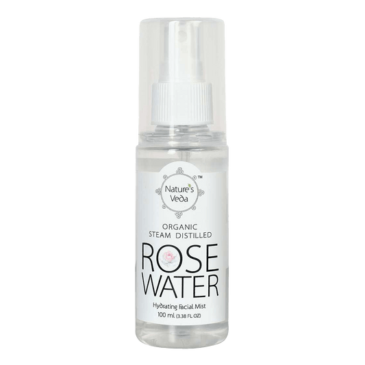 Nature’s Veda Organic Steam Distilled Rose Water 100ML